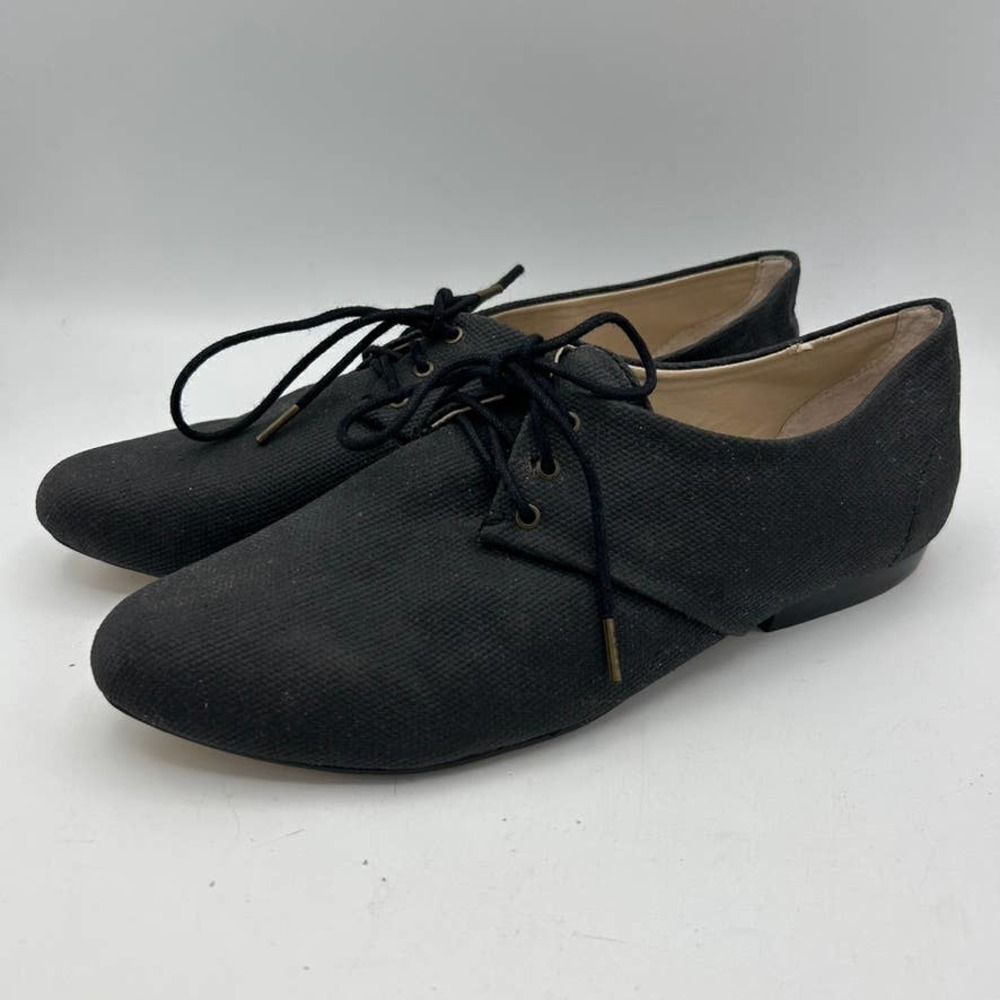 Joe's 7M Black Lace Up Loafers Round / Pointed‎ Toe Shoes